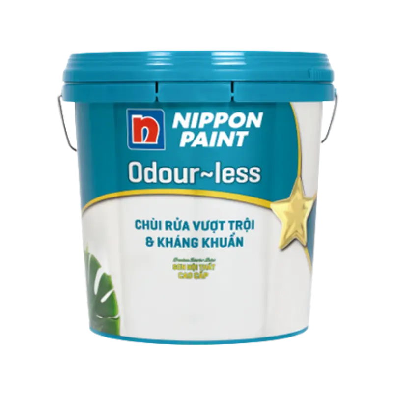 Sơn Nippon Odour-less chùi rửa vượt trội & kháng khuẩn